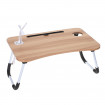 Masa pentru Laptop plianta din MDF, dimensiune 60 x 39,5 cm, cu USB, sertar, lampa si ventilator
