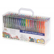 Set 140 piese, Pixuri cu gel multicolor cu sclipici (glitter)