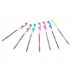 Set 25 piese, Pixuri cu gel multicolor cu sclipici (glitter)