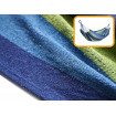 Hamac Multicolor Simplu (1 persoana), 200 x 100 cm + Kit de instalare - ALBASTRU
