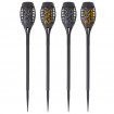 Set 4 lampi solare de gradina tip Torta cu 12 LED-uri
