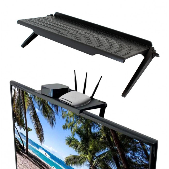 Etajera TV / Monitor din ABS, reglabila, dimensiune 30 x 11 cm