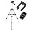 Trepied fotografic din aluminiu, compact, cu suport mobil 3D + Telecomanda Bluetooth