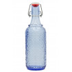 Set 12 sticle culoare Albastru Transparent, volum 0,5l, cu inchidere cu clema metalica, dop cu garnitura, reutilizabile dupa spalare, import Germania