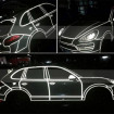 2 x Sticker Reflectorizant "OUTLINE DECO", culoare ARGINTIU, dimensiune 1cm x 8m
