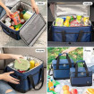 Geanta termoizolanta pentru picnic sau plaja, capacitate 16l, culoare Albastra
