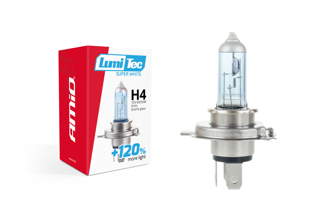 Bec halogen H4 12V 60 / 55W LumiTec SuperWhite + 120%