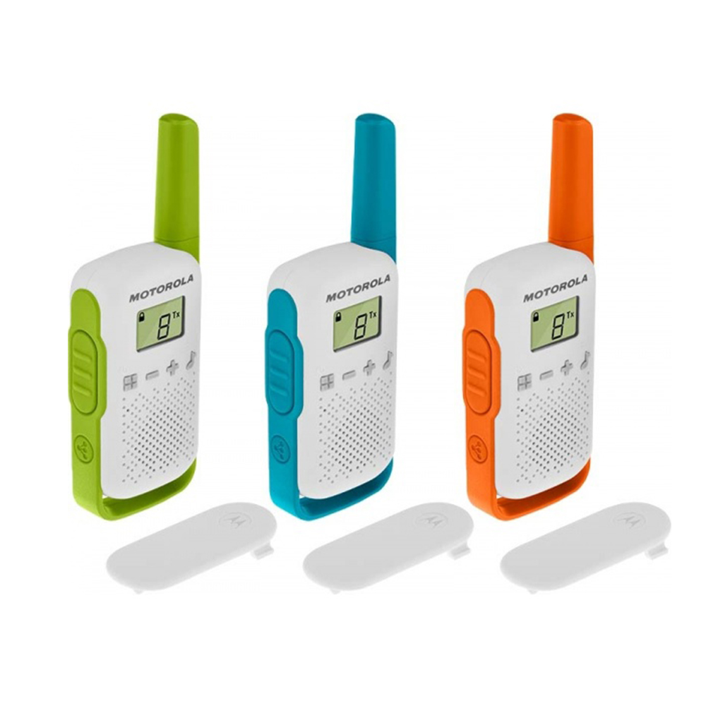 Statie radio pmr portabila motorola talkabout t42 triple pack set cu 3 buc