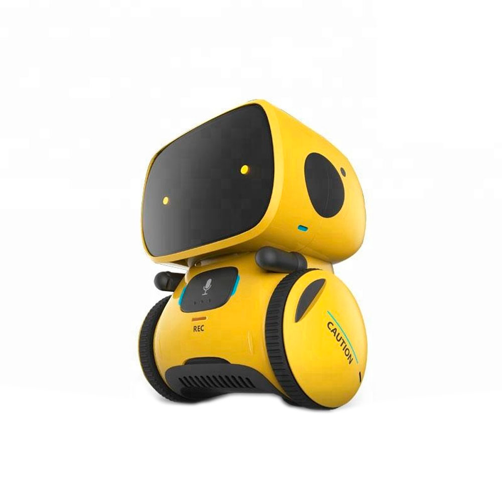 Robot inteligent interactiv pni robo one, control vocal, butoane tactile, galben