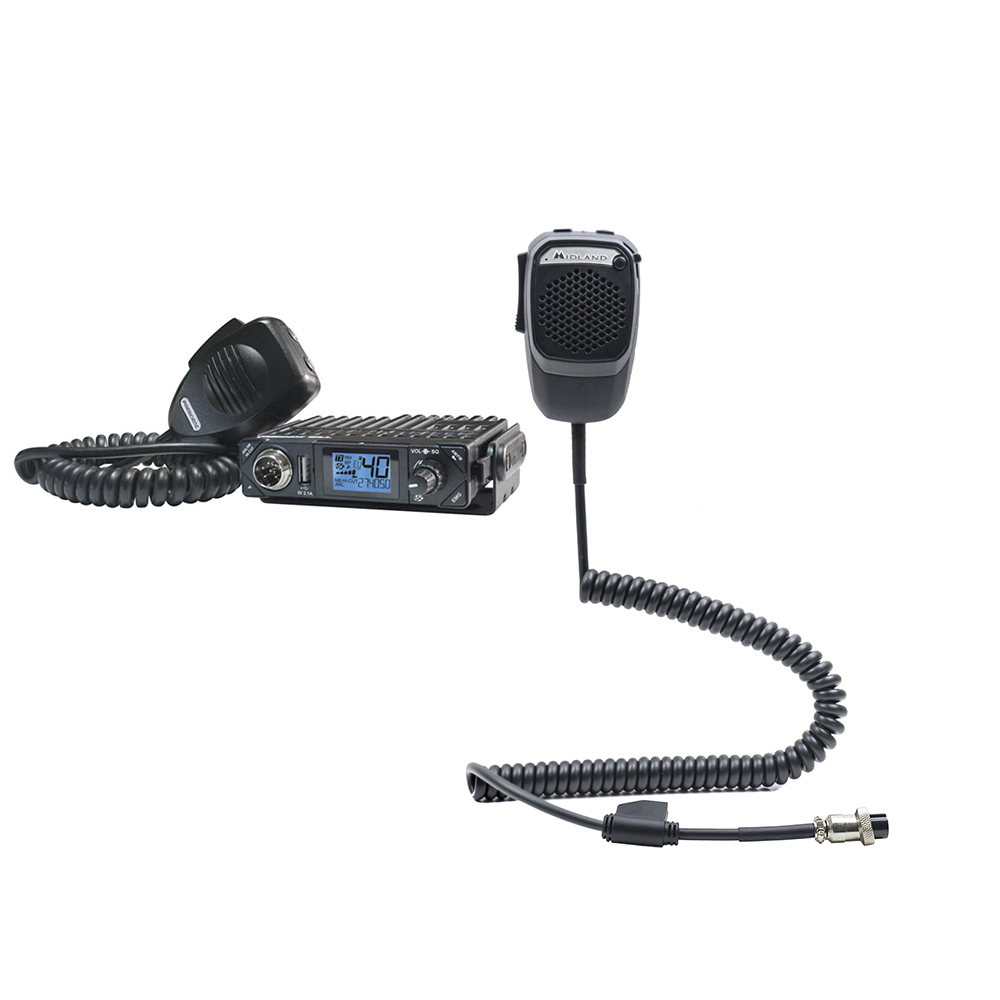 Kit CBTalk Statie radio CB President Bill + Microfon inteligent Dual Mike cu Bluetooth 6 pini
