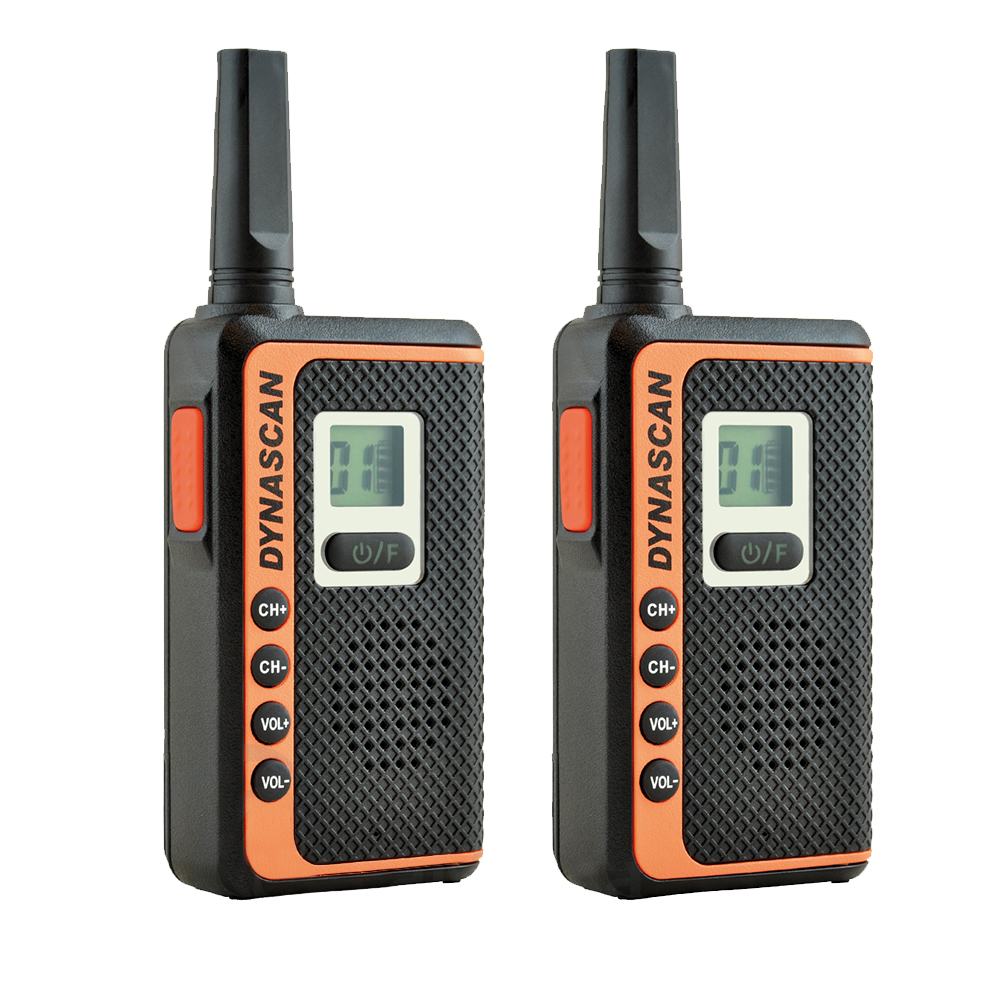 Statie radio pmr dynascan sf22 set 2 bucati, 16 canale
