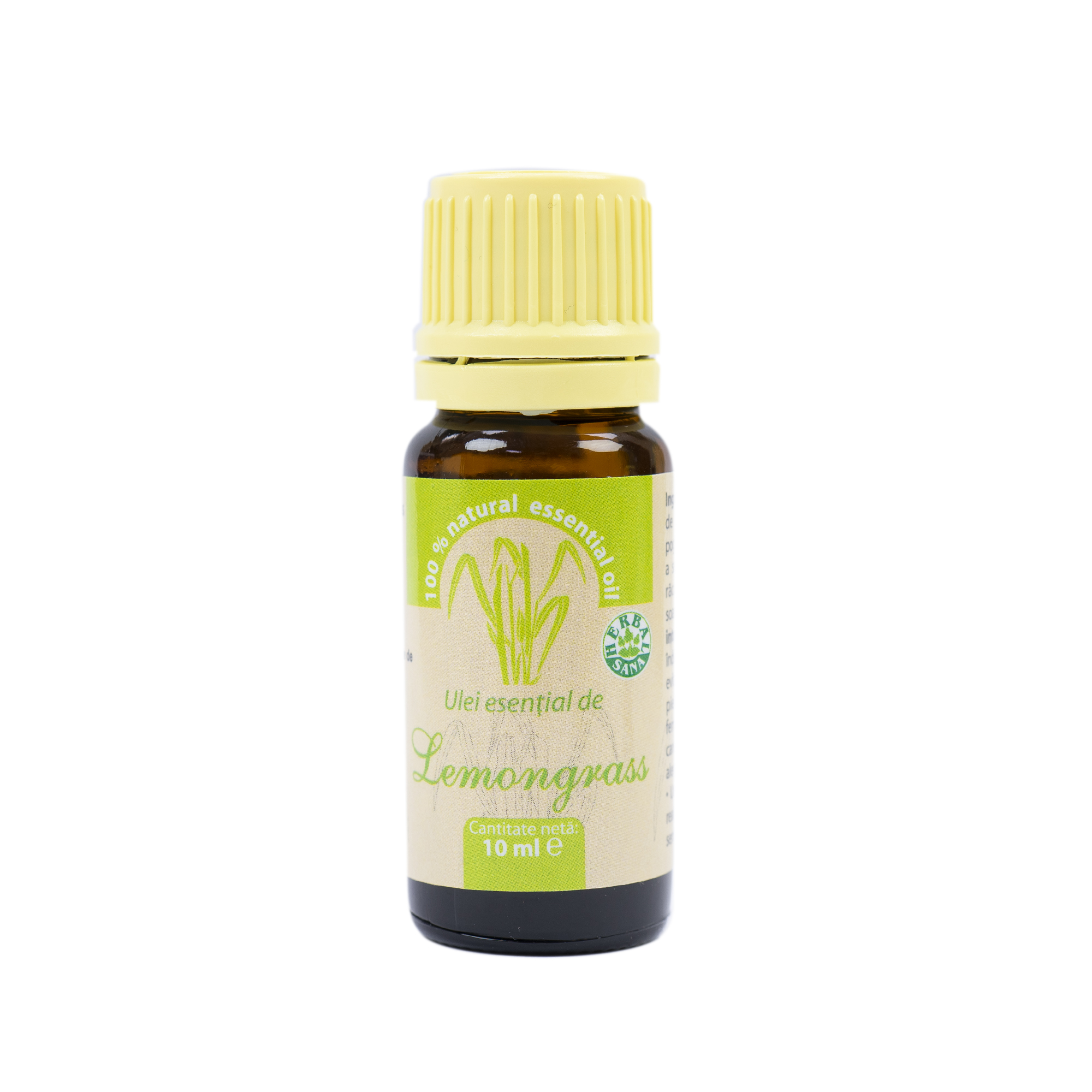 Ulei esential de lemongrass (cymbopogon flexuosus) 100% pur fara adaos, 10 ml
