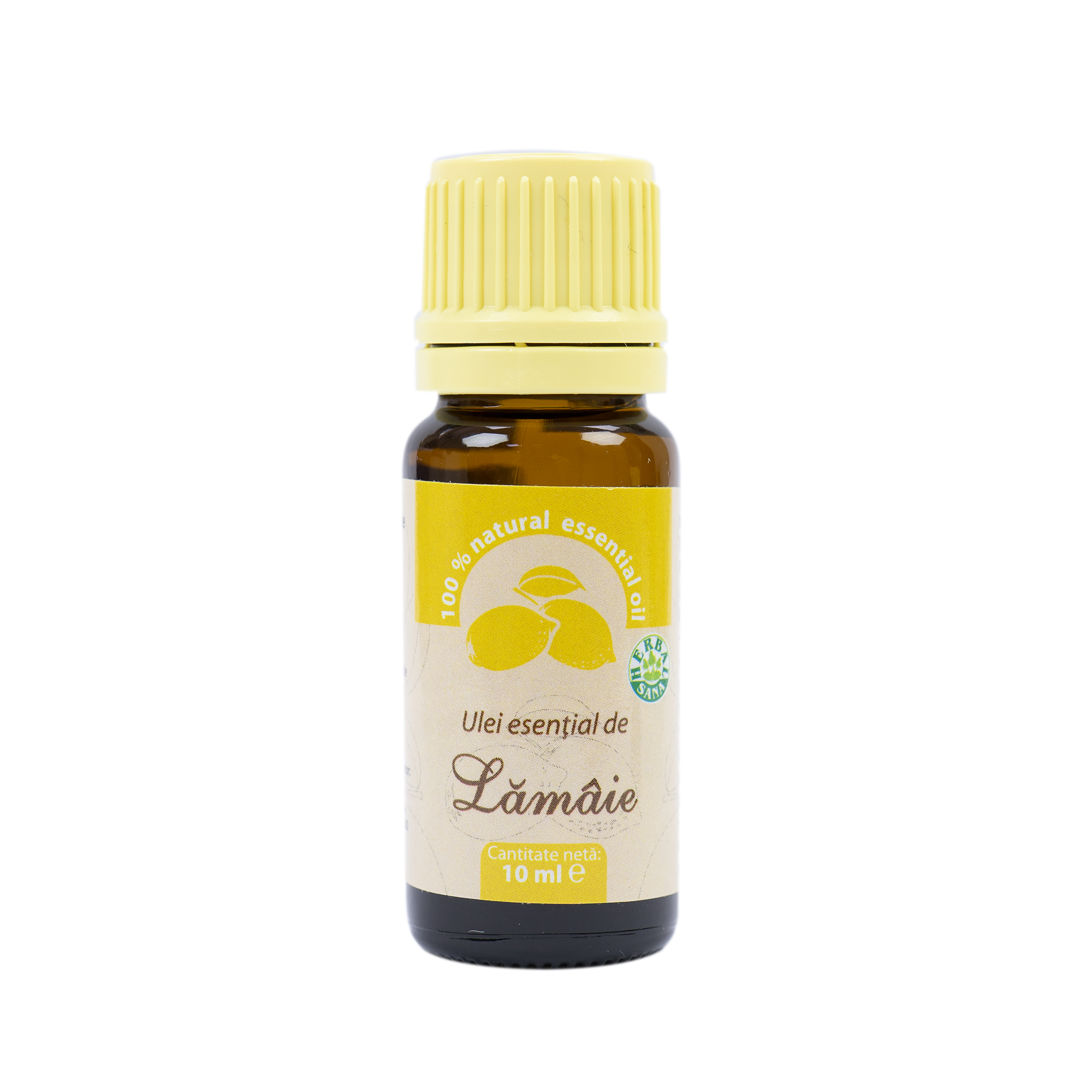 Ulei esential de lamaie (citrus limon l.) 100 % pur fara adaos, 10 ml