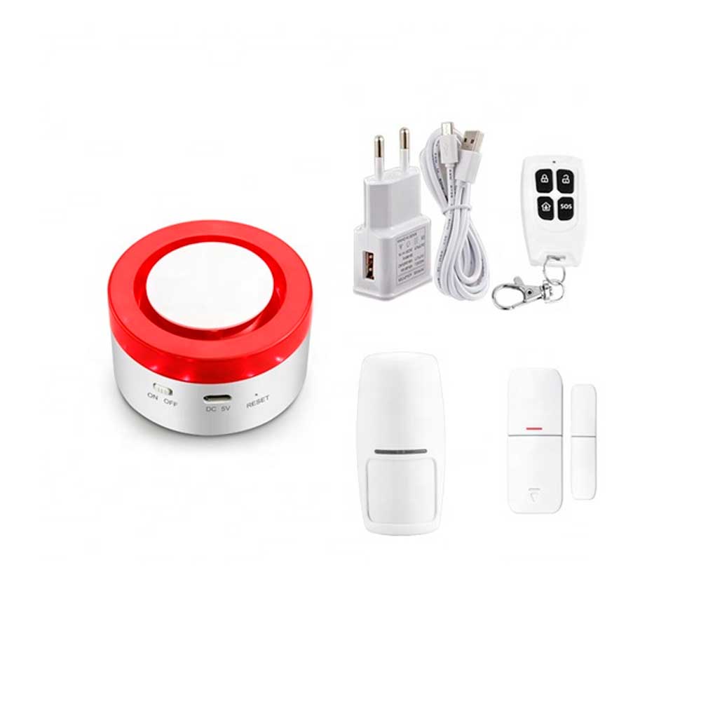 Sistem de alarma wireless inteligent pni safehome pt610 wifi, alerte prin internet, aplicatie de mobil tuya smart