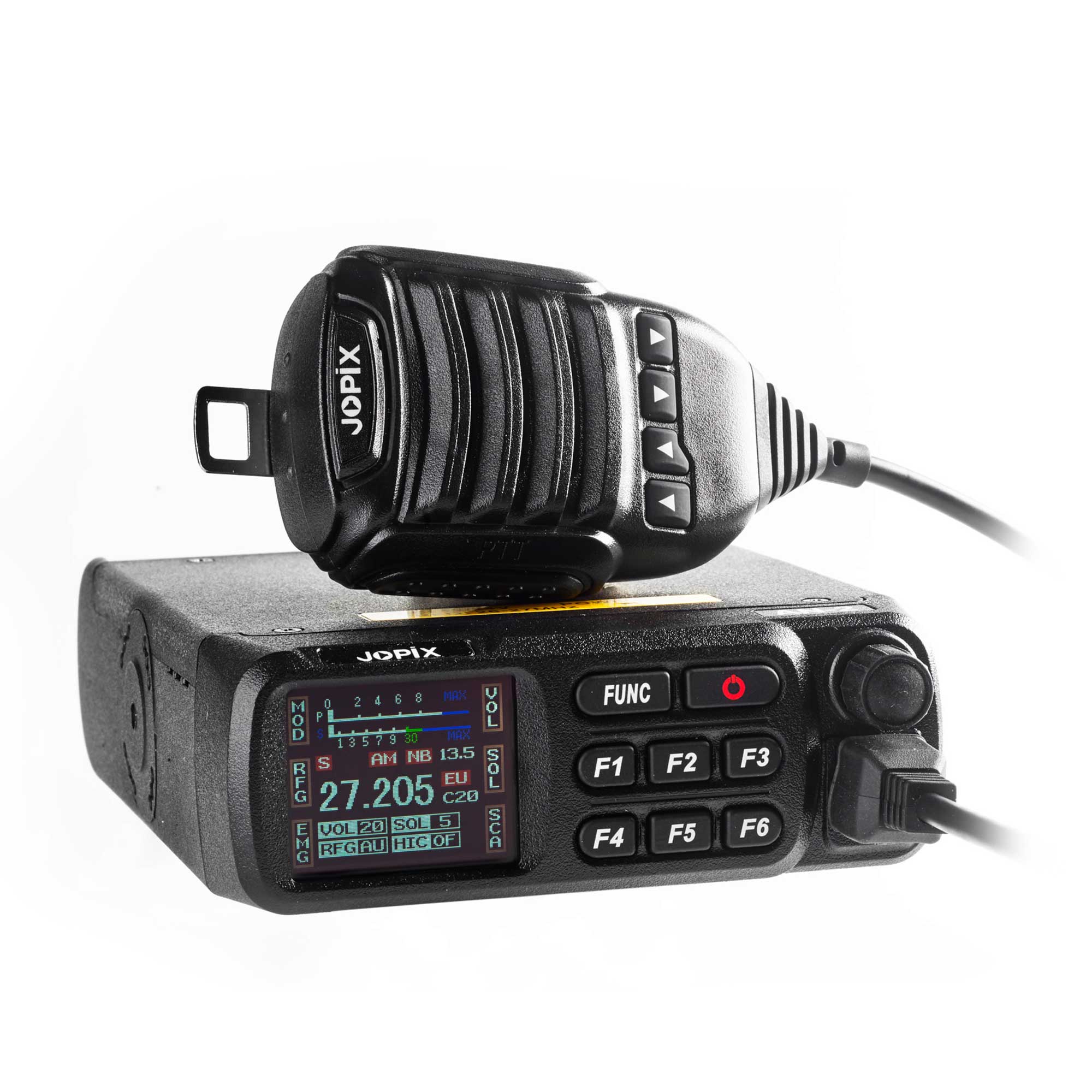 Statie radio cb jopix an-2 40 ch am/fm 12-24v asq rf gain