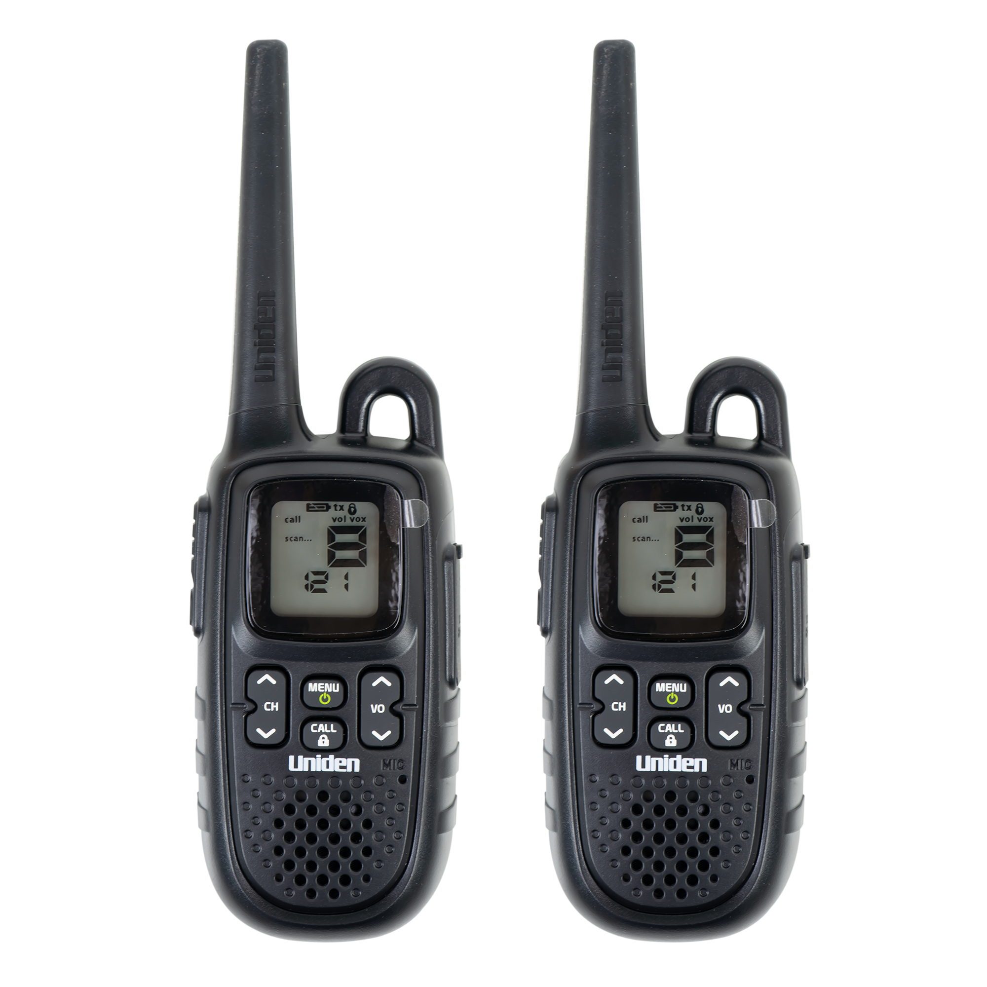 Statie radio portabila uniden pmr446-spl-2ck, 8 ch, 38 ctcss, 83 dcs, 0.5w, set cu 2 buc