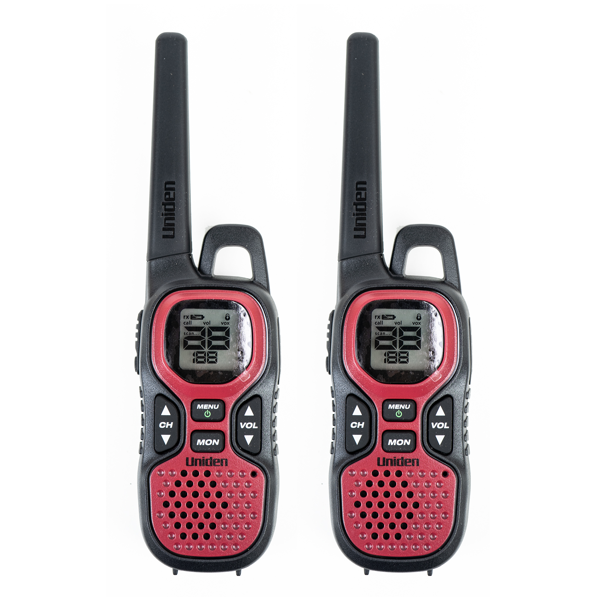 Statie radio portabila uniden pmr446-mr-2ck, set cu 2 buc, 8 canale, vox, roger beep, scan