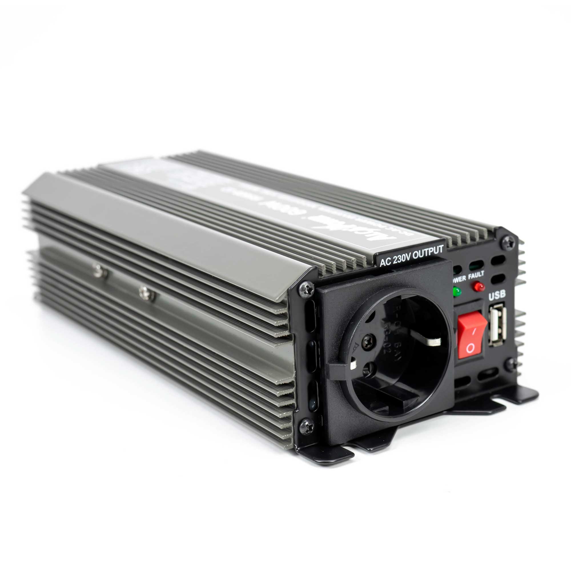Invertor de tensiune alcapower by president 300w alimentare 24v, iesire 230v, unda sinus modificata, mufa usb 5v 500mah, clesti alimentare si mufa bricheta