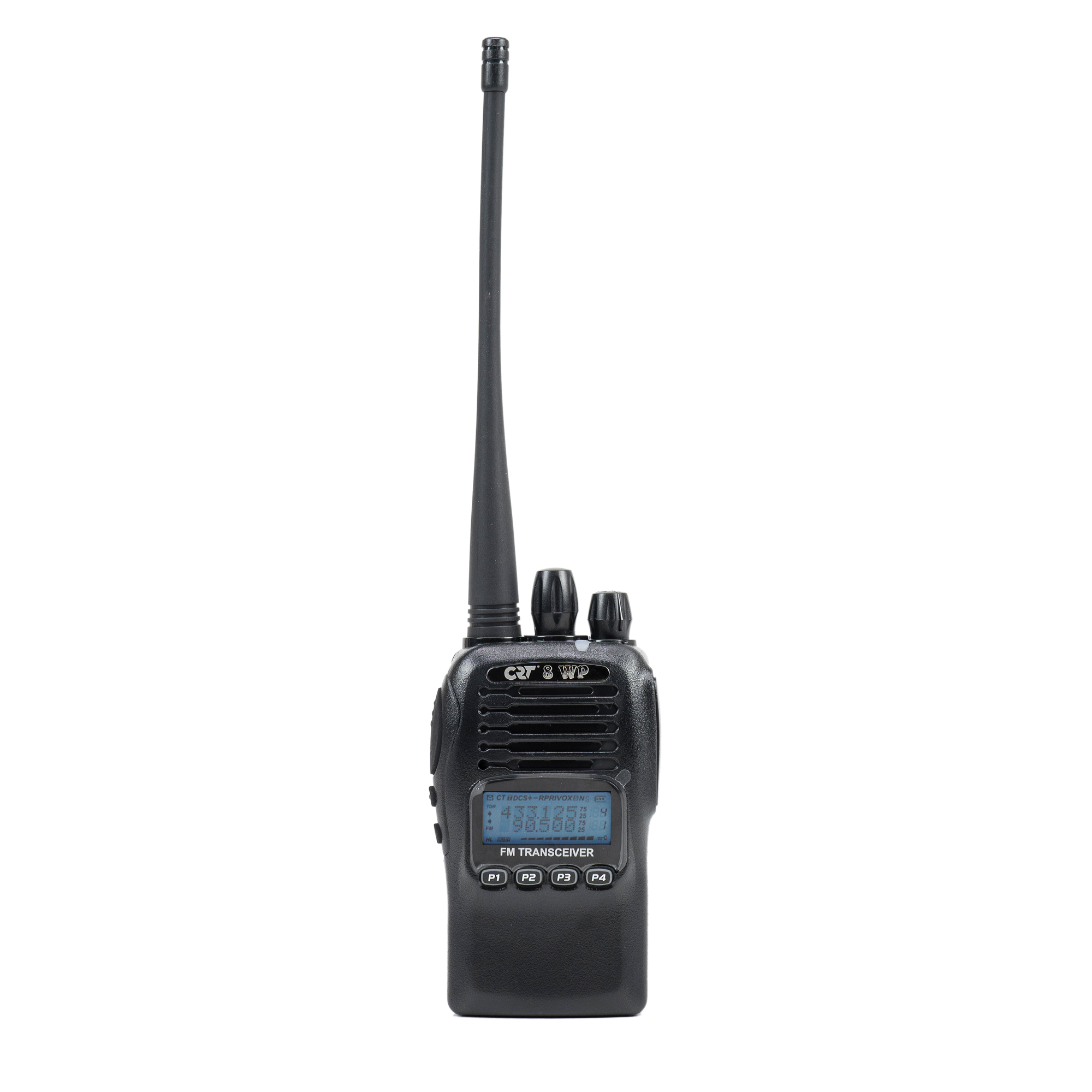 Statie radio PMR portabila CRT 8WP PMR UHF, waterproof IP67, Scan, Squelch, Vox, Radio FM