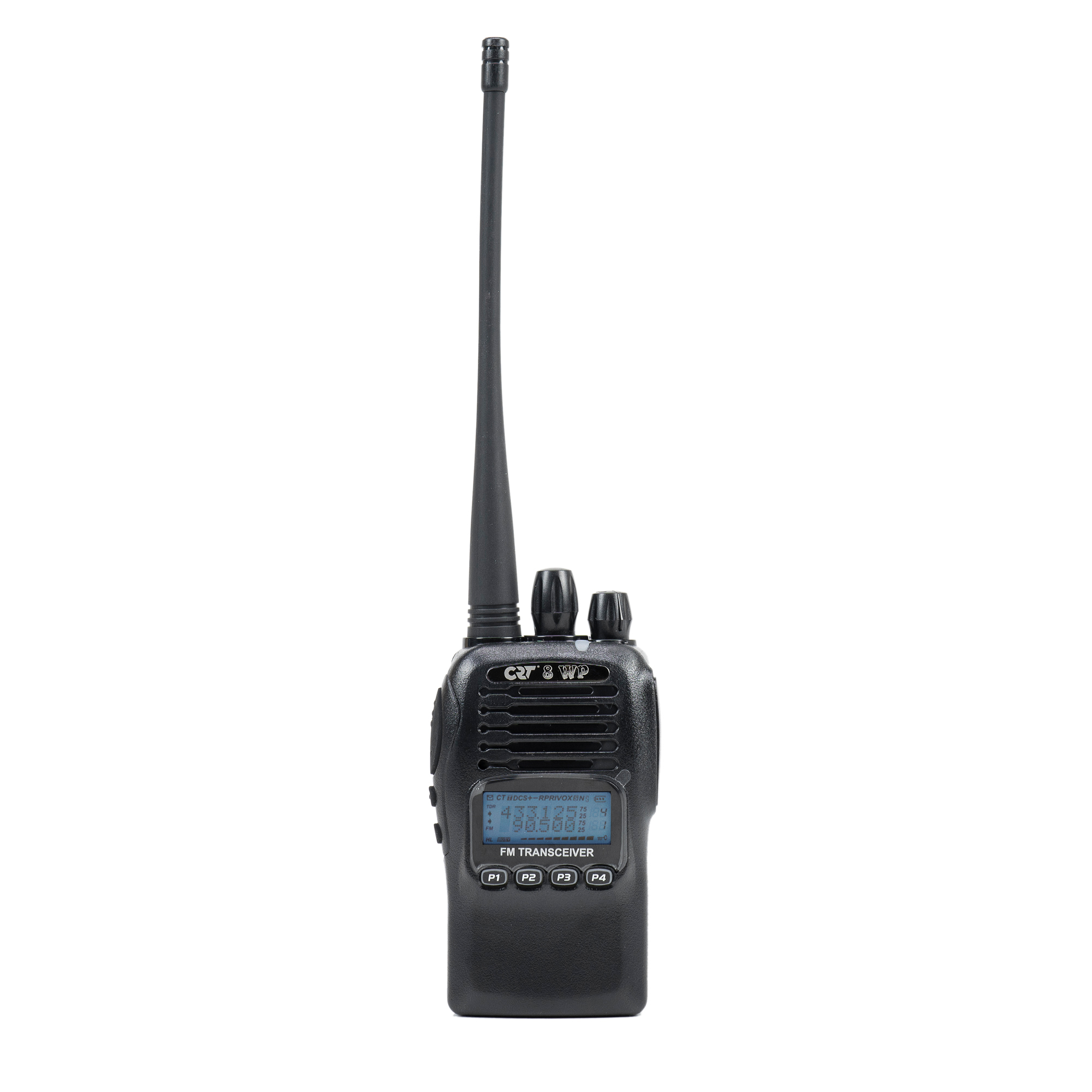 Statie radio pmr portabila crt 8wp pmr uhf, waterproof ip67, scan, squelch, vox, radio fm