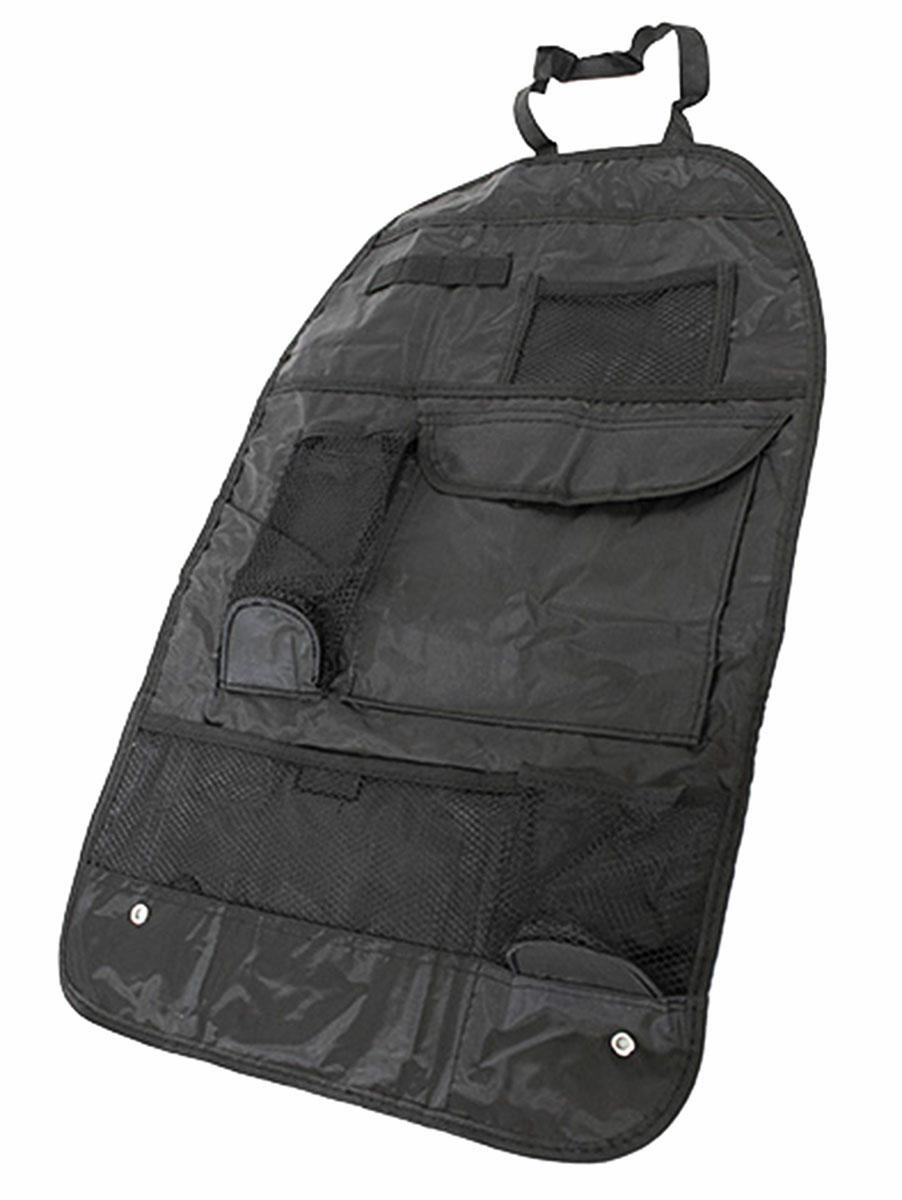 Organizator scaun auto cu 6 buzunare, 36 x 57 cm, culoare neagra