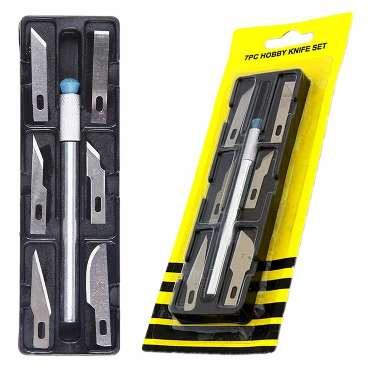 Set 6 buc. cutter + diverse lame de schimb pentru folie autocolant, avx-ag607a