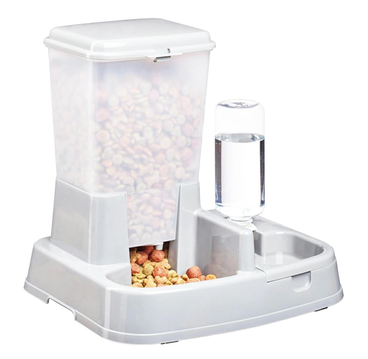 Distribuitor manual de alimente si apa pentru animale, 2in1