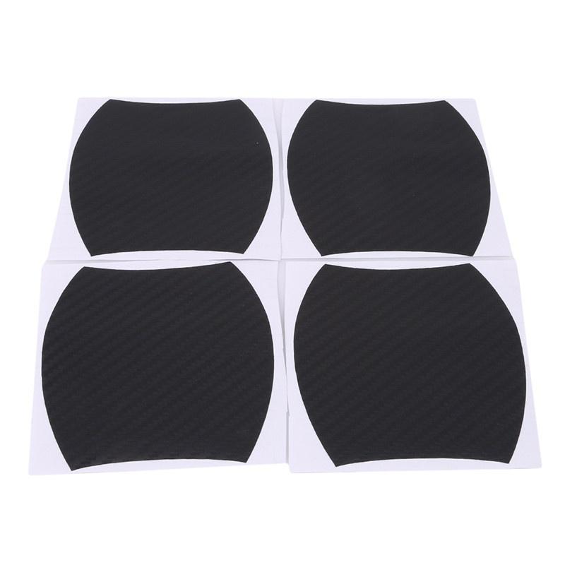 Set 4 bucati protectie zgarieturi manere usa din autocolant carbon 3d negru