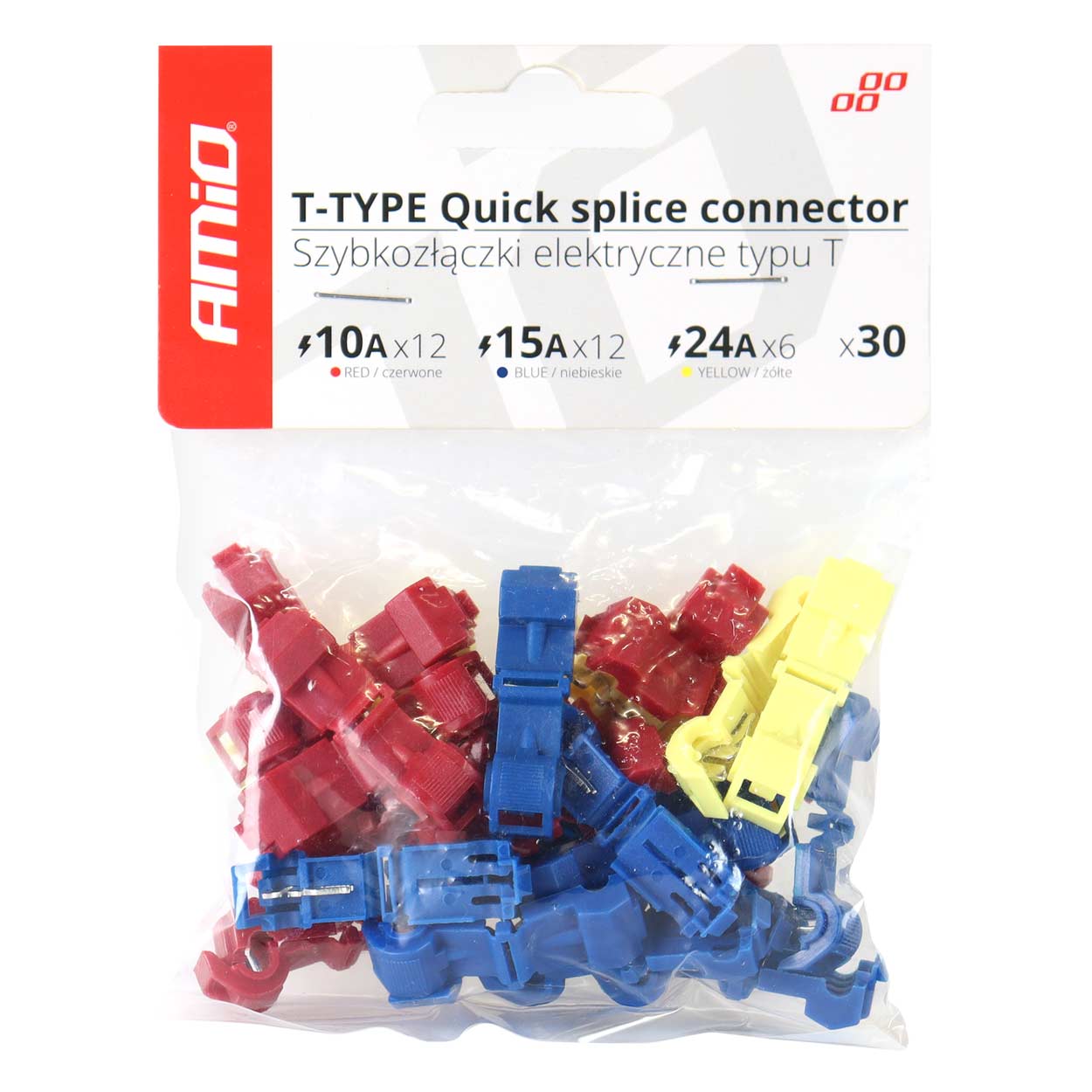 Cuplaje electrice pentru imbinari rapide de tip t, mix cutie de 30 buc