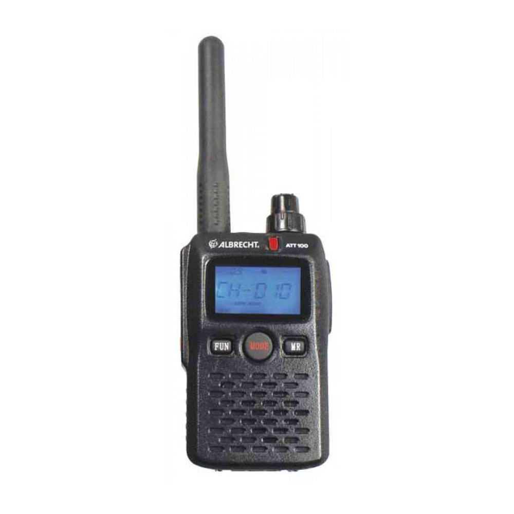 Statie radio pmr portabila albrecht att 100, 10 canale, acumulator 1400mah, pentru ghid turistic