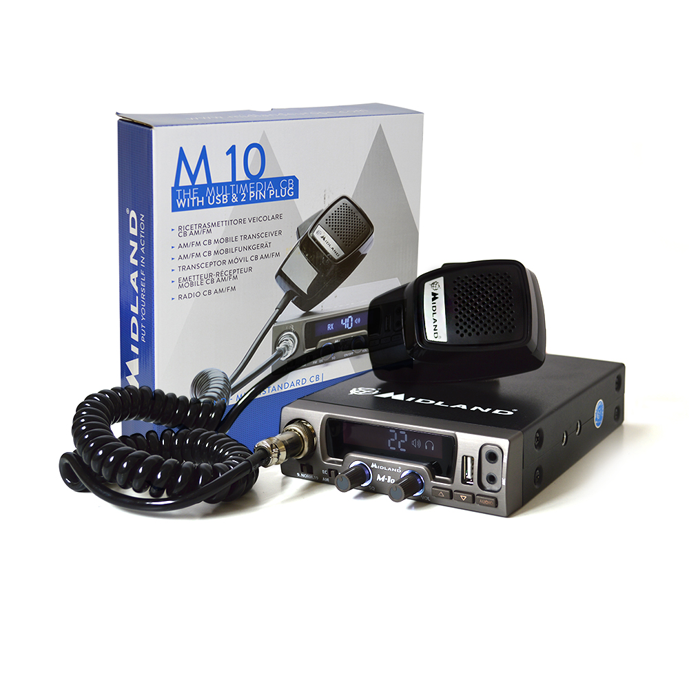 Statie radio cb midland m10 asq digital 4w 12v port usb