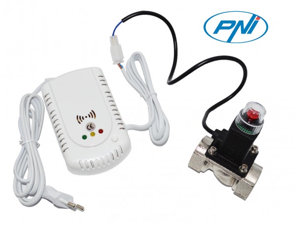 Kit Senzor gaz PNI GD-01 si electrovalva PNI V-02 cod 2014172