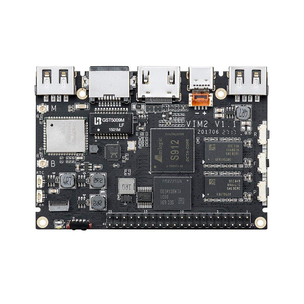 Mini pc khadas vim2 pro amlogic s912 ddr4 3gb+32gb wifi ap6359sa
