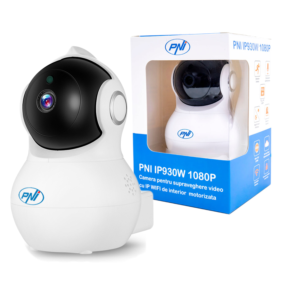 Camera supraveghere video pni ip930w 1080p 2 mp cu ip p2p ptz wireless, slot card microsd