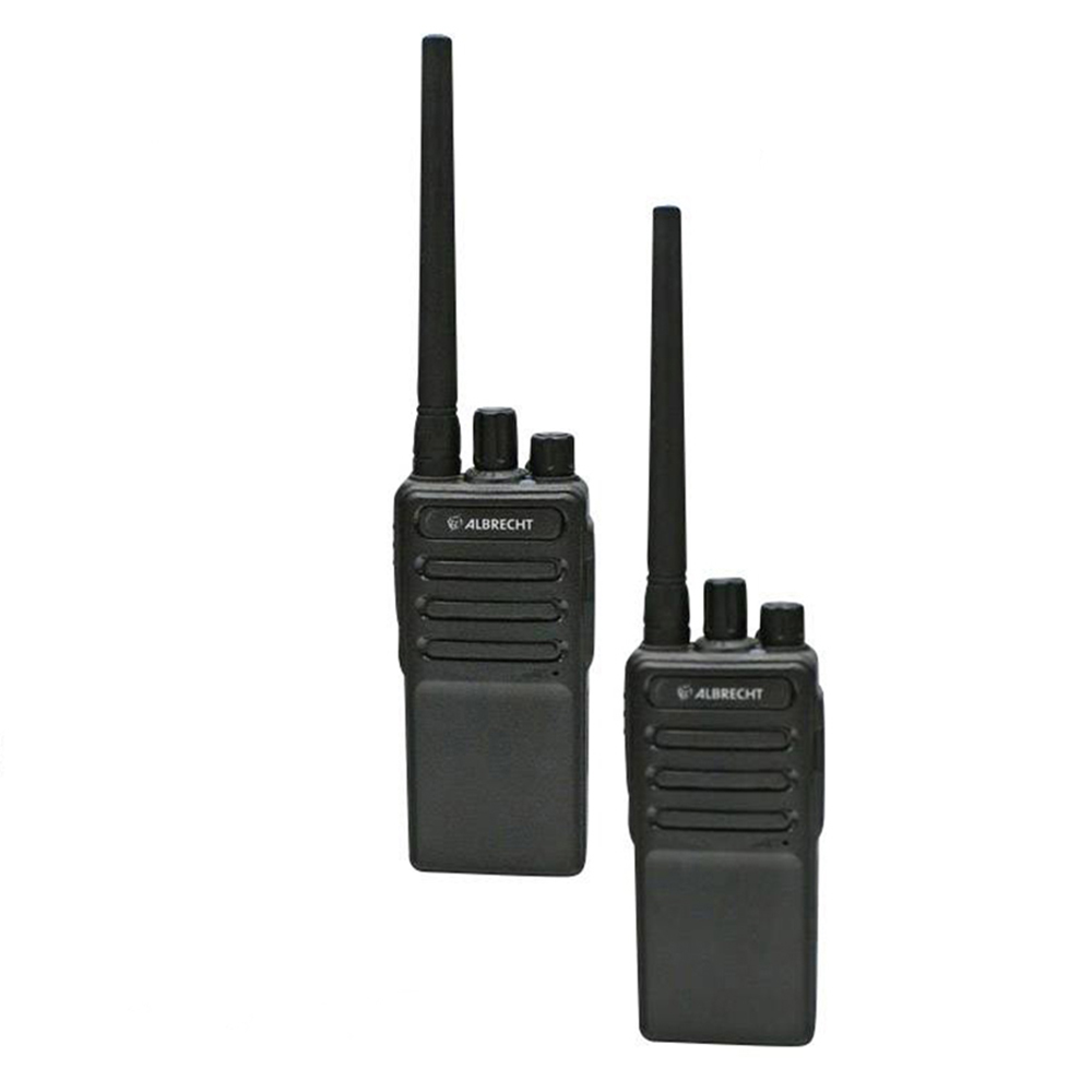 Set 2 buc. statie radio pmr portabila albrecht tectalk worker 2, include microfon cu difuzor
