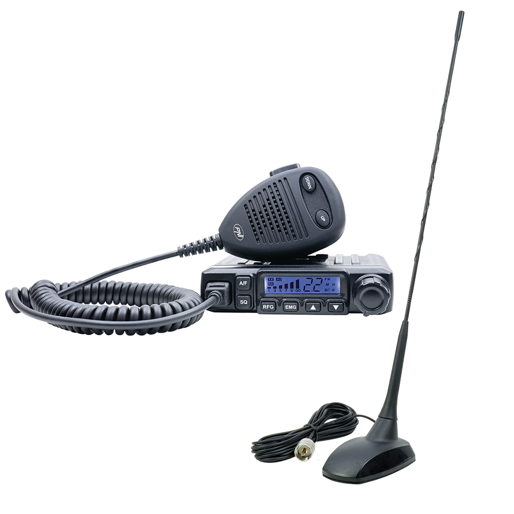 Pachet statie radio cb pni escort hp 6500 asq + antena cb pni extra 45