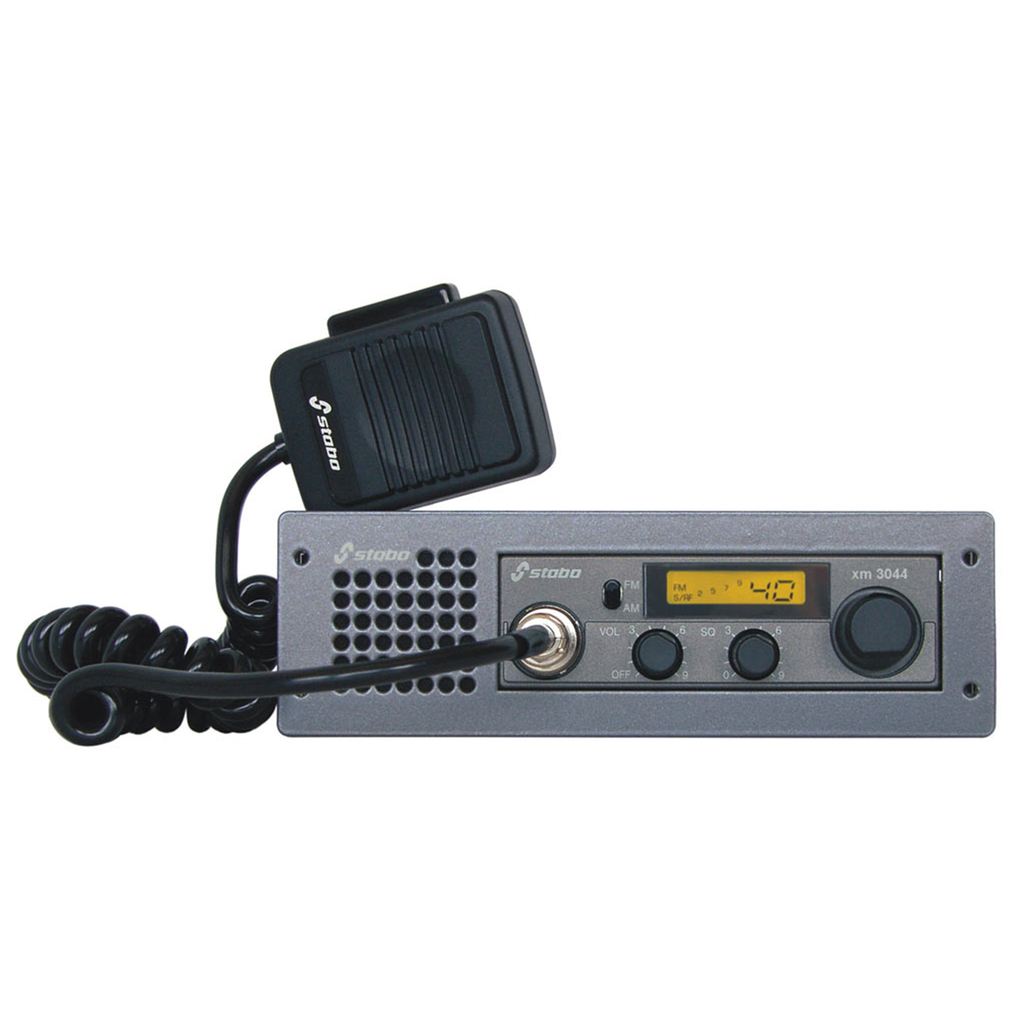 Statie radio cb stabo xm 3044 am-fm, squelch, 40 canale, carcasa 1 din inclusa