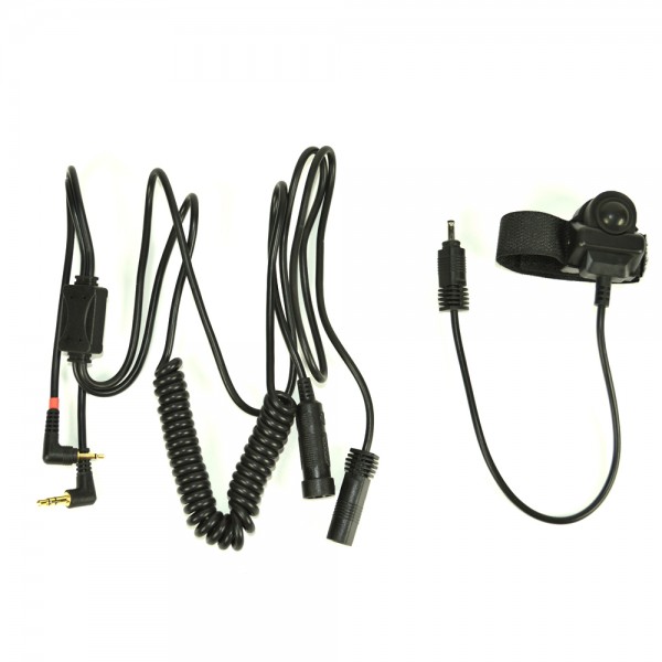 Cablu adaptor cu buton ptt midland/albrecht bhs300u cu 2 pini pentru casti moto cod 41939/c797