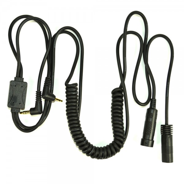 Cablu adaptor cu buton ptt midland/albrecht bhs300n cu 2 pini pentru casti moto cod 41940/c797.02