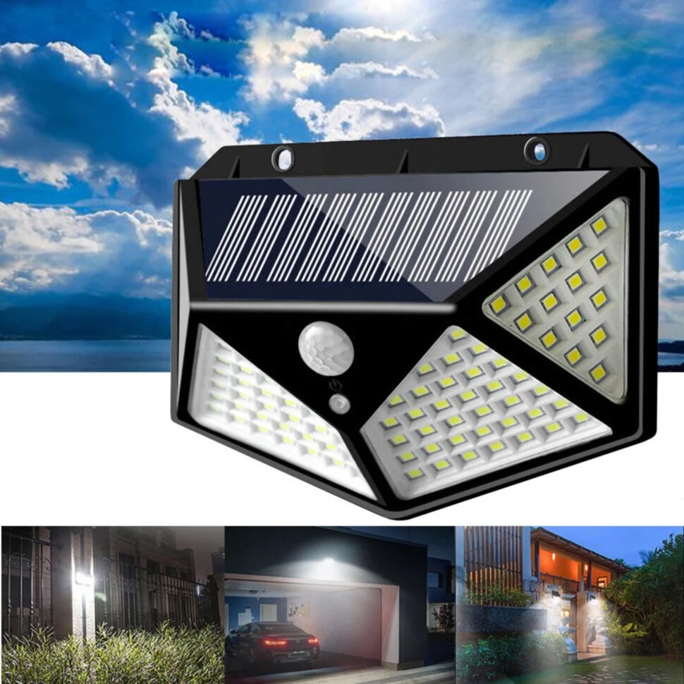 Lampa Solara LED cu senzor crepuscular si senzor de miscare