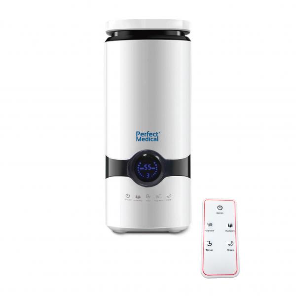 Umidificator de aer perfect medical cu ultrasunete si aromaterapie - automatic, 4.5l, programare umiditate, higrometru, telecomanda