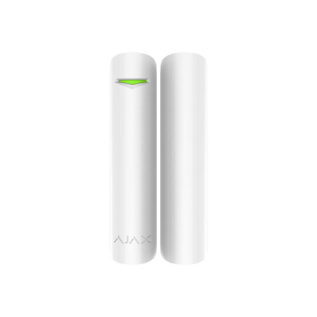 Contact magnetic cu senzor de soc DoorProtect Plus, wireless, alb - AJAX
