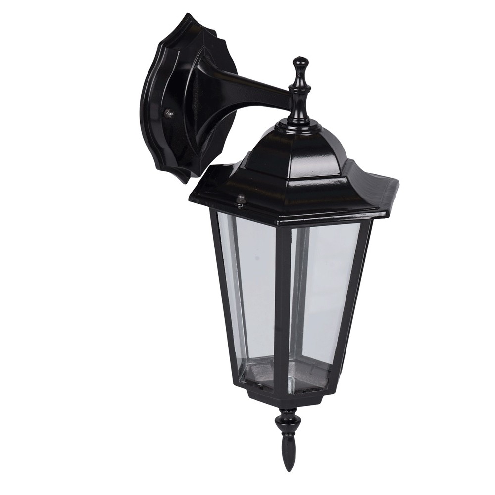 Lampa gradina erste corona 1 negru 1xe27