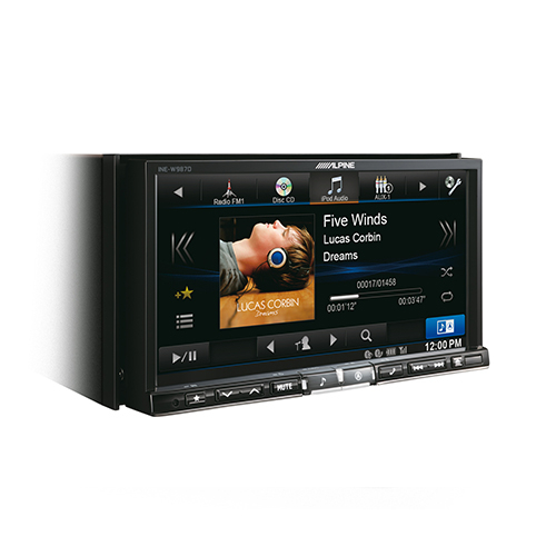 Sistem DVD Multimedia 2-DIN Cu Navigatie integrata si Ecran De 7" Alpine INE-W987D