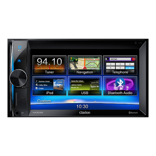Sistem DVD Multimedia 2-DIN cu Navigaţie integrată şi Ecran de 6,2" Clarion NX-302E