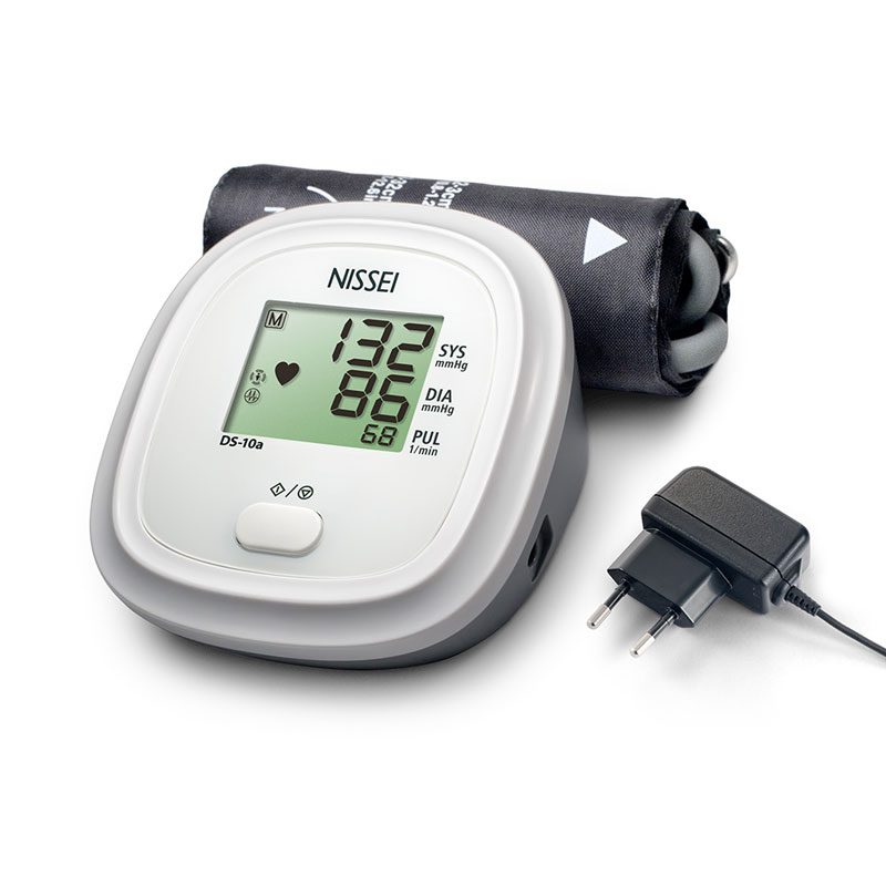 Tensiometru electronic de brat nissei ds 10a, adaptor inclus, afisaj lcd