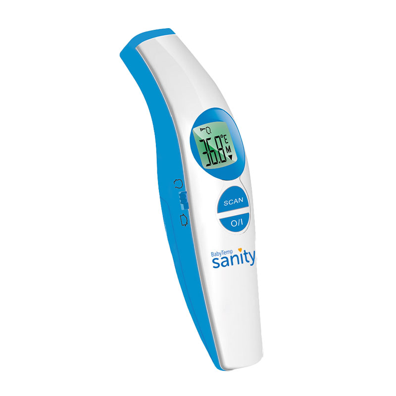 Termometru de frunte, fara contact, cu scanare infrarosu sanity babytemp