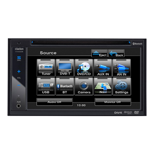 Sistem DVD Multimedia 2-DIN cu Ecran DE 6,2 inchi Clarion VX-402E