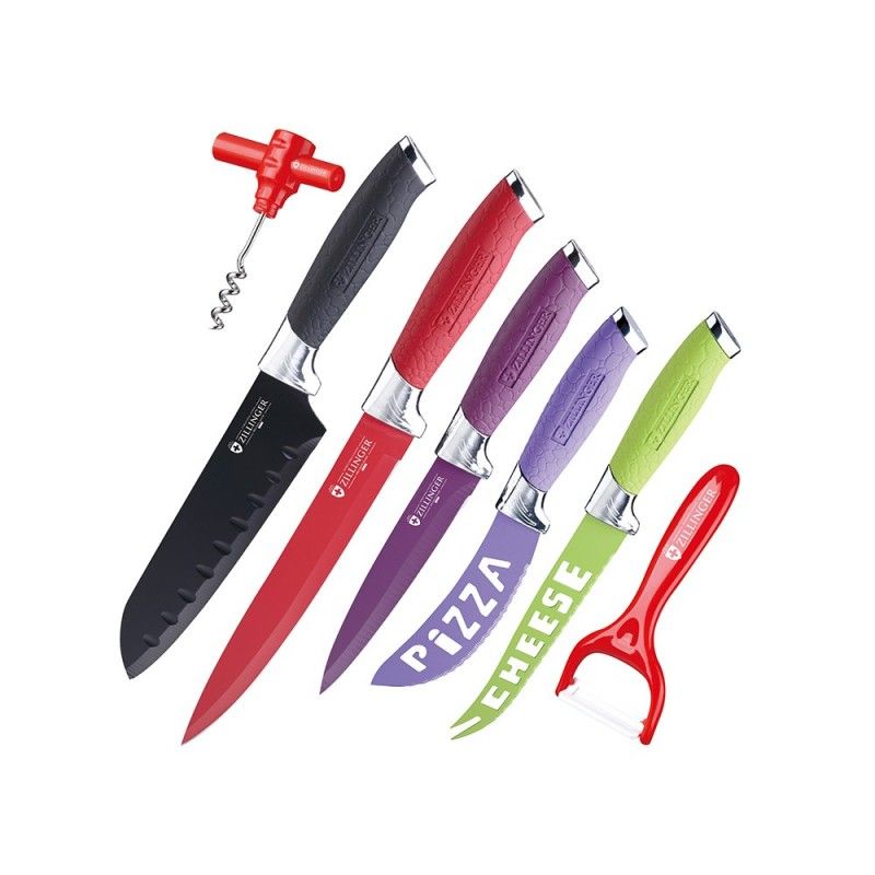 Set cutite 7 piese zillinger, multicolor zl-746 
