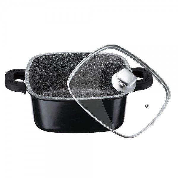 Cratita patrata cu interior de granit 4.5 l zillinger zl-803